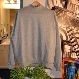 Asos mock neck gray sweatshirt